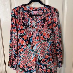 Lilly Pulitzer! Beautiful silk blouse - excellent condition!
